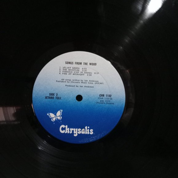 Jethro Tull Songs From The Wood Vinyl Record CHR 1152  Year 1977 - Picture 10 of 10